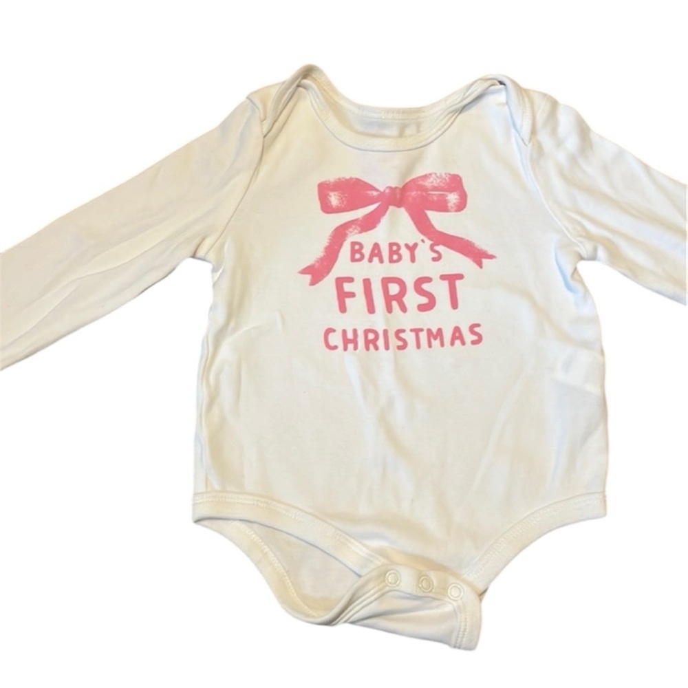 🔴Baby’s first Christmas Onesie. Size12-18 months